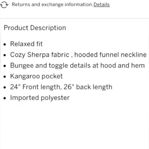 VICTORIA’S SECRET PINK SHERPA TEDDY RELAXED FIT HOODED FUNNEL PULLOVER SWEATER M - Picture 11 of 11